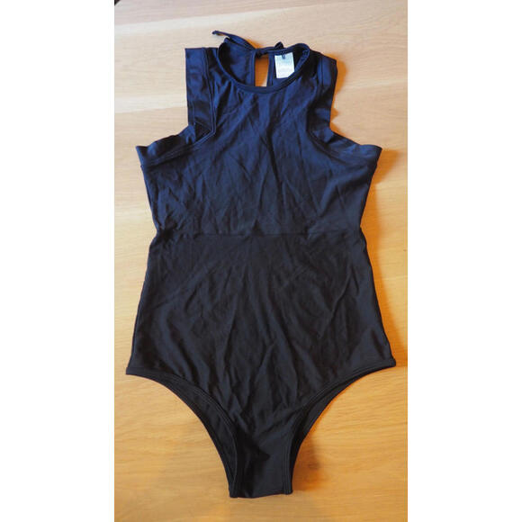 Salt Gypsy Squarecut One-piece Swimsuit Black Sz M - Picture 1 of 6